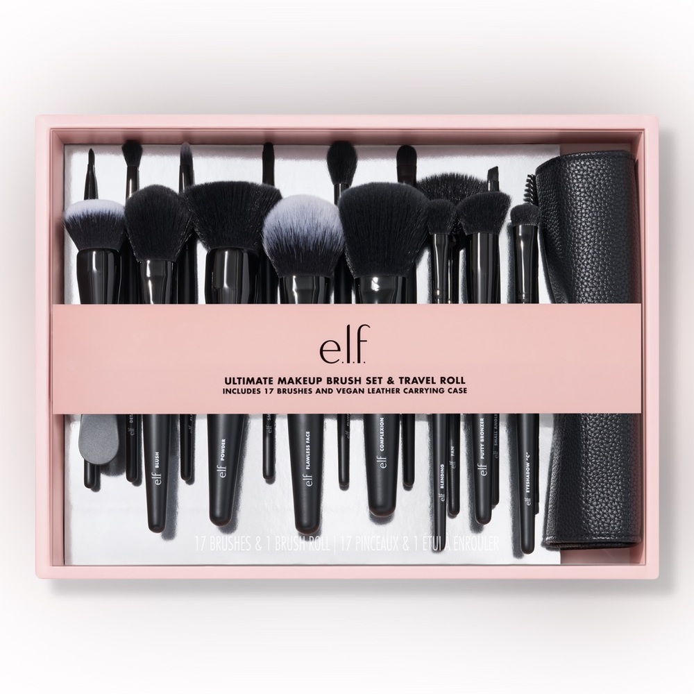 Elf-Ultimate Makeup Brush Set & Travel Roll